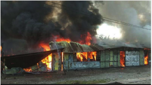 Kantor Pemerintah dan Ruko di Wamena Dibakar Massa